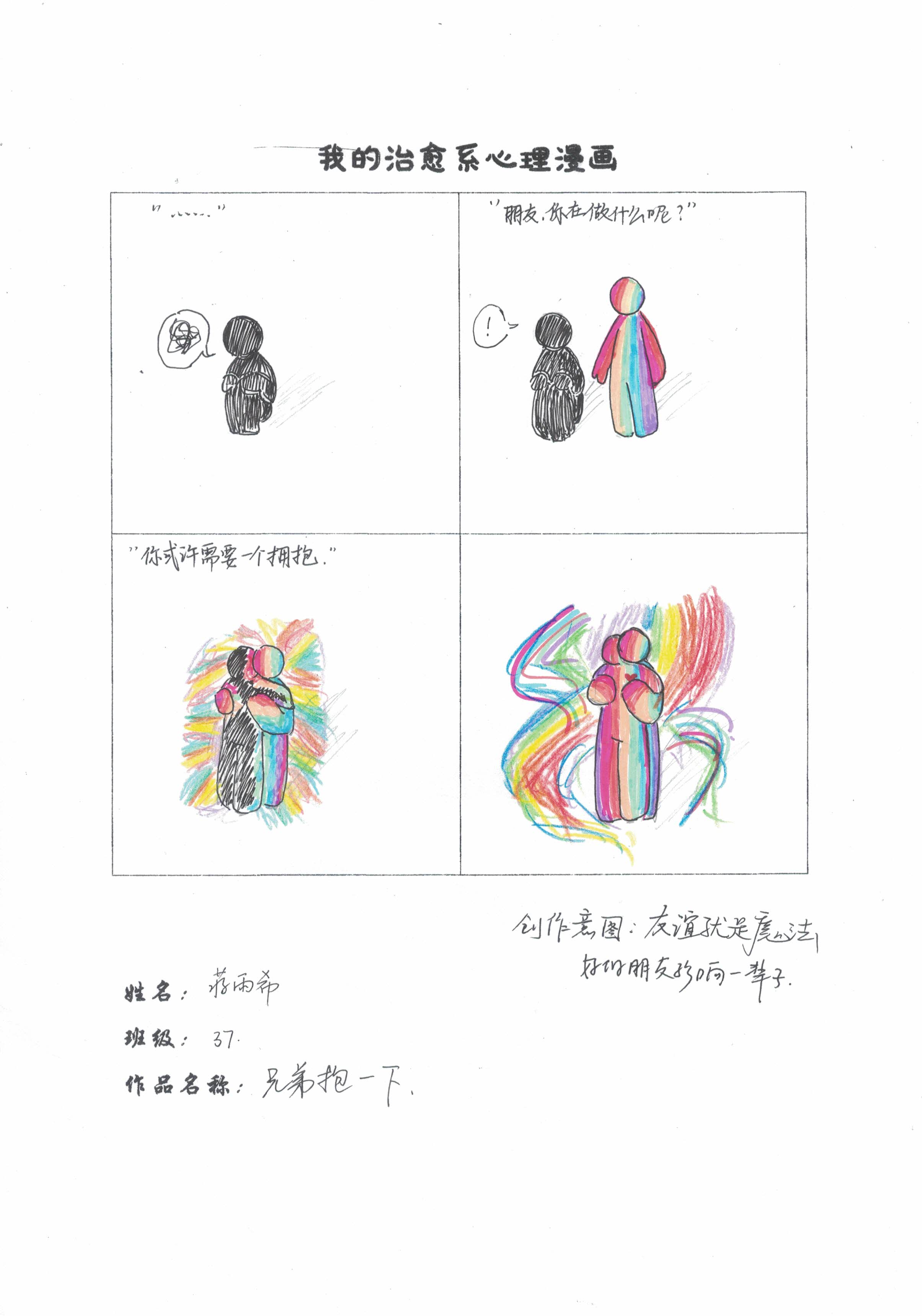 合肥八中高一（37）班蒋雨希《兄弟抱一下》.jpg